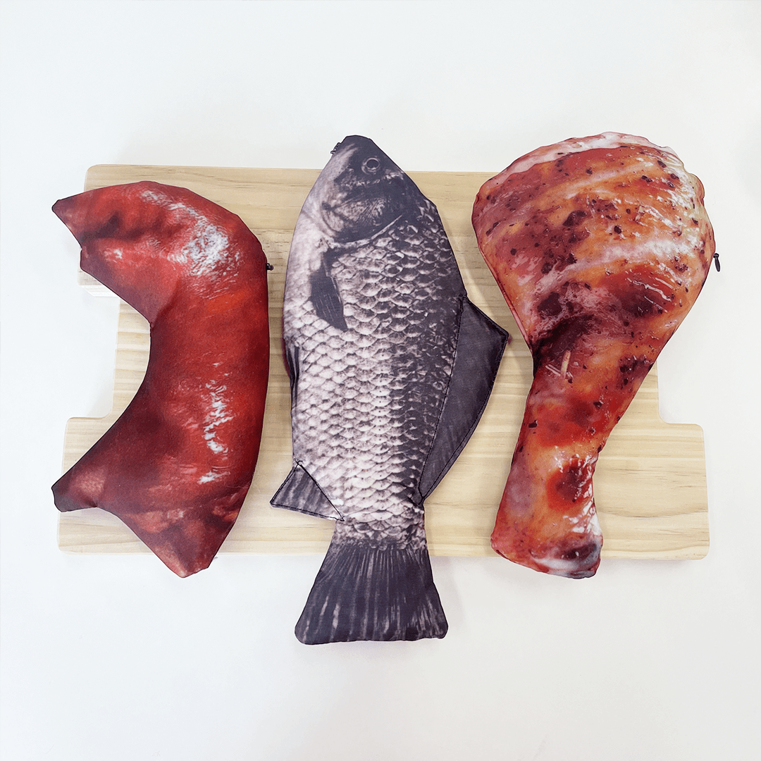 물고기 족발 닭다리 필통 연필 펜케이스 쓸모없는 선물 친구 선물