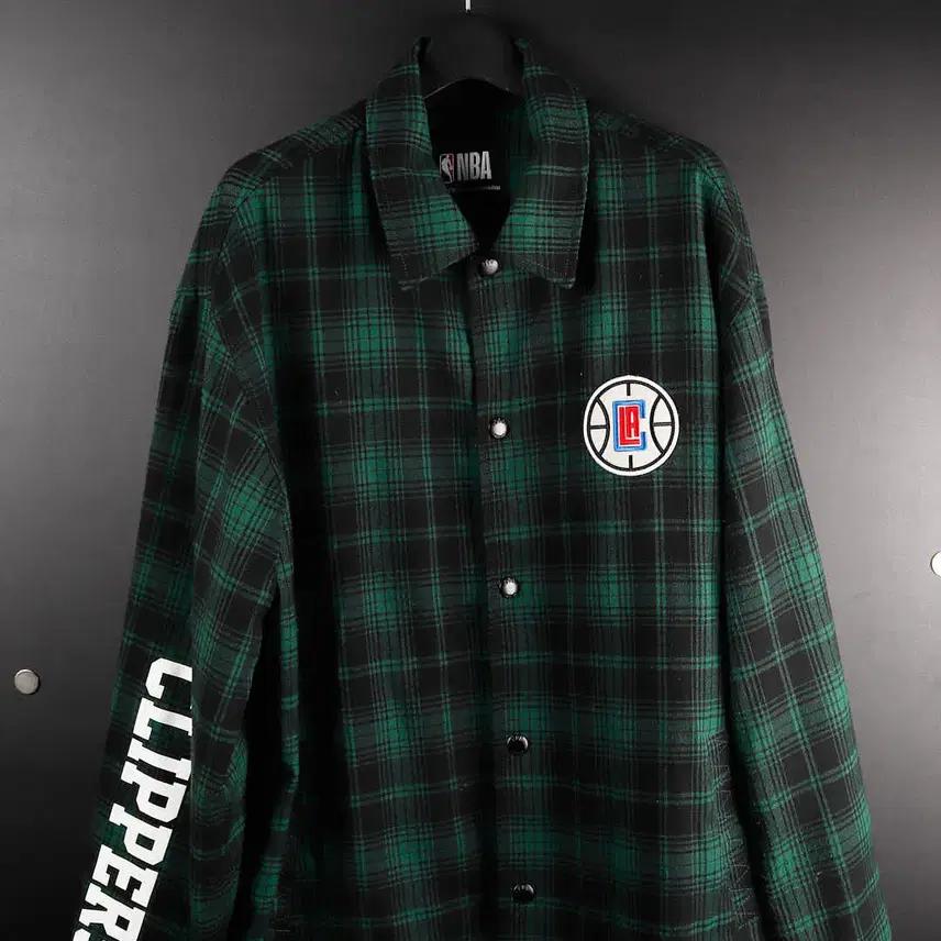 [M] NBA 클리퍼스 체크 코치자켓