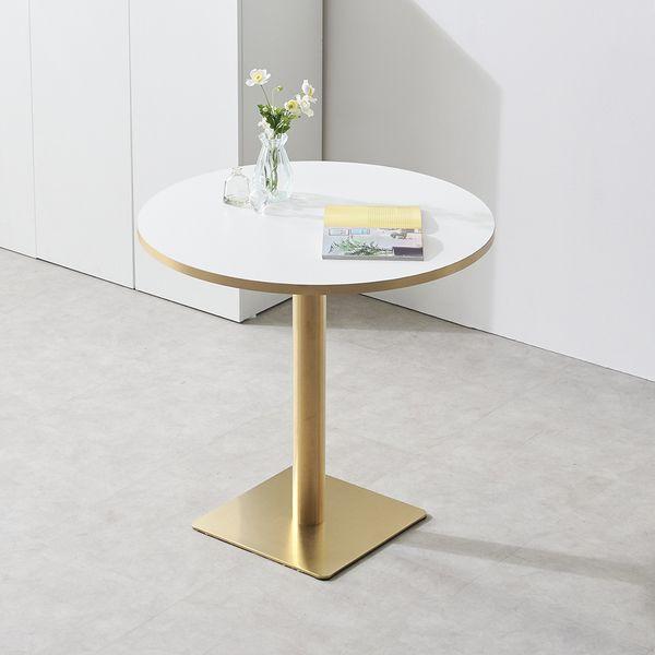 닉스 골드 원형 테이블 식탁 카페 600 800