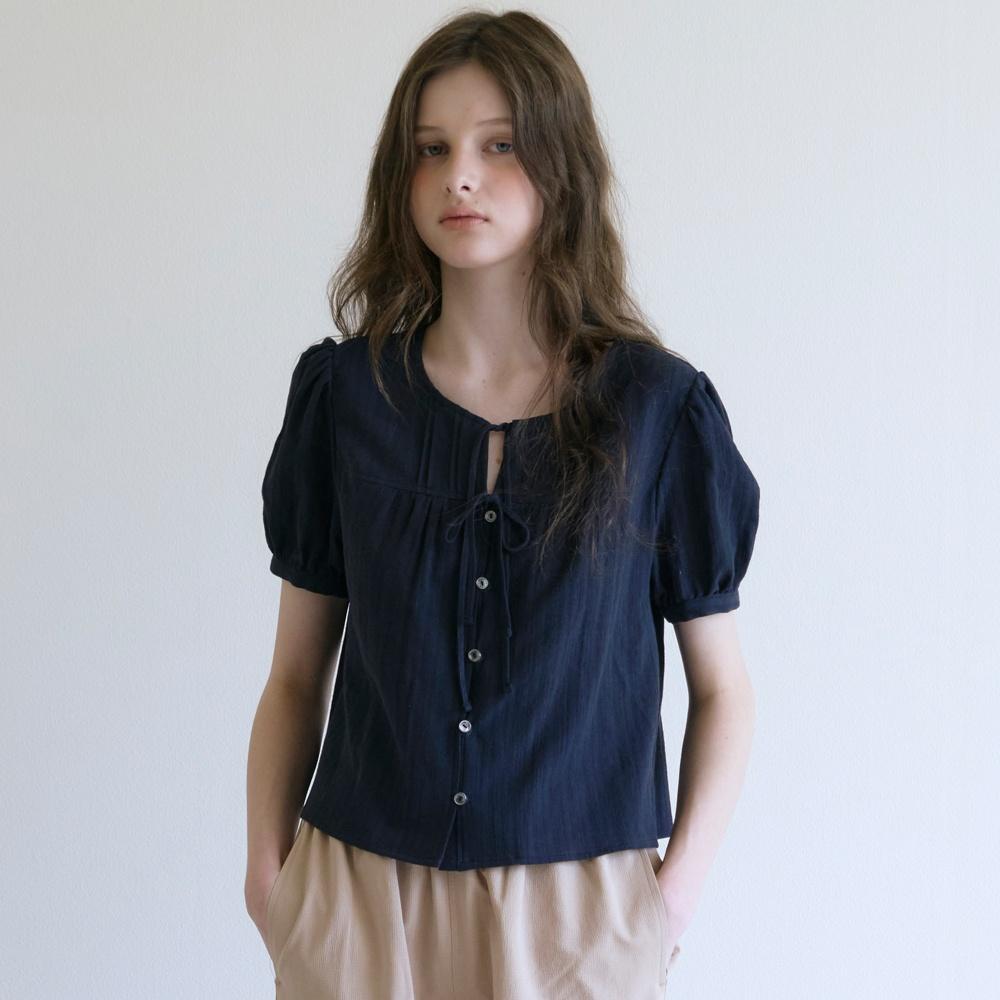 [예약배송] Sage York blouse Navy