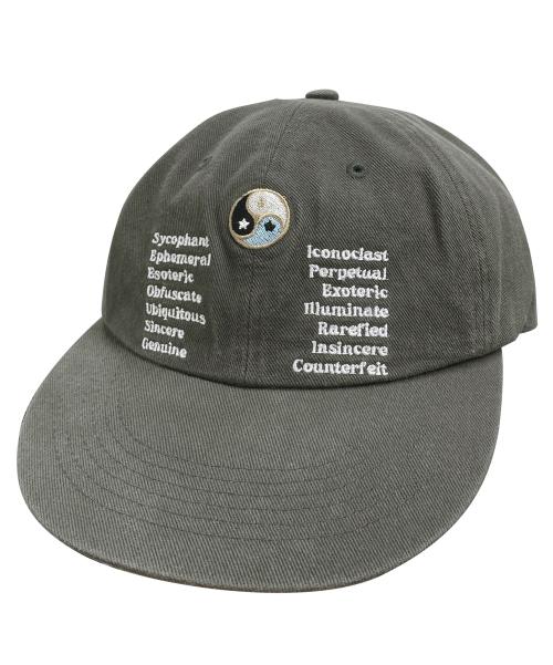 Yin Yang Washed Cap Charcoal