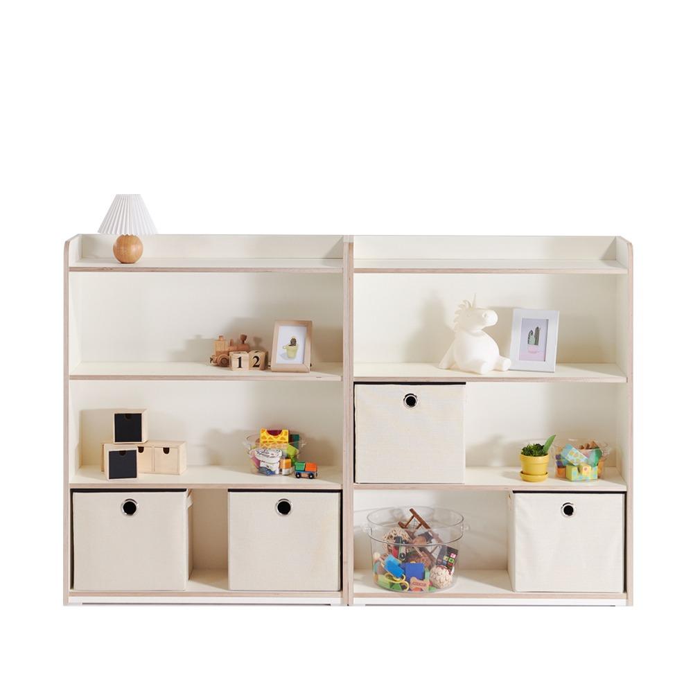 [키즈특가] 우디 친환경 SE0급 자작나무 3단 교구장 책장 장난감수납장