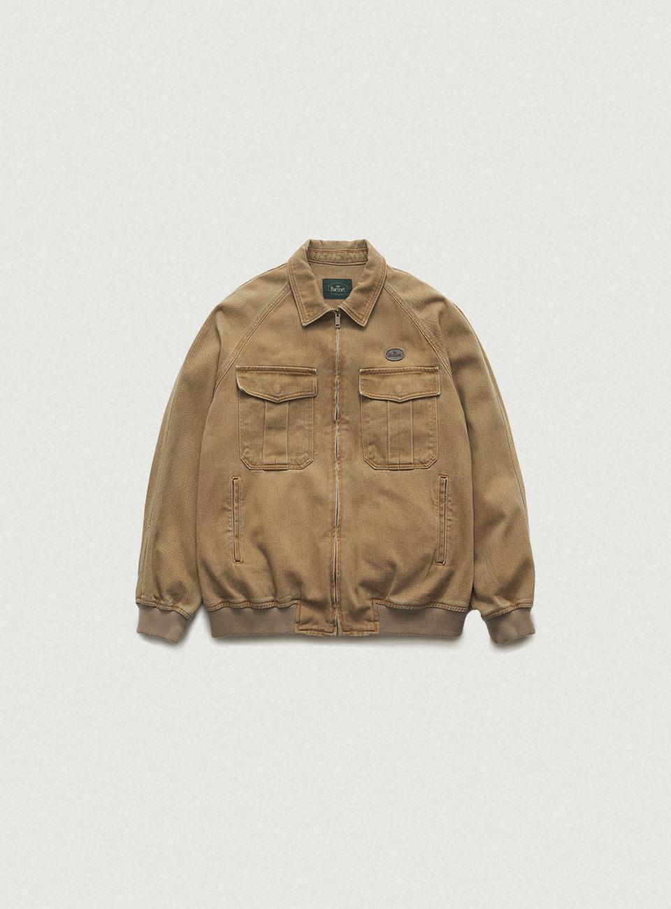Oversized Tessie Cotton Blouson_Camel [9월 말 순차 배송]