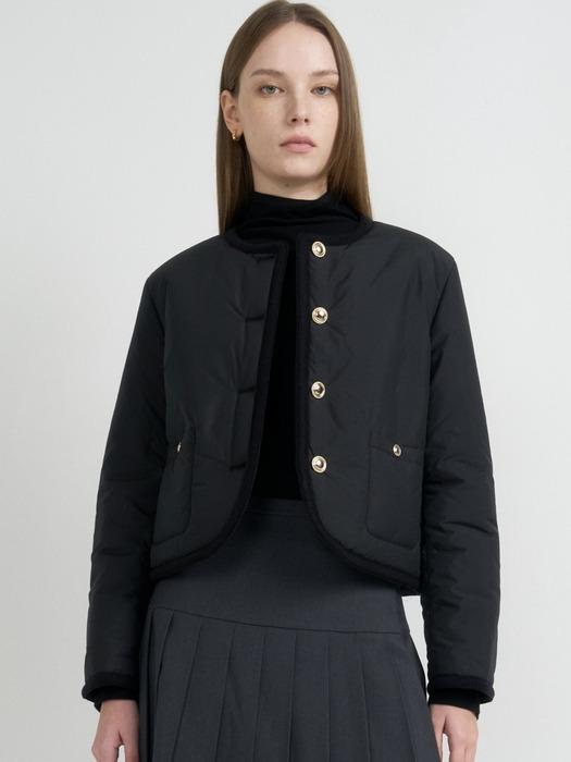 Trimmed Padding Jumper_2color