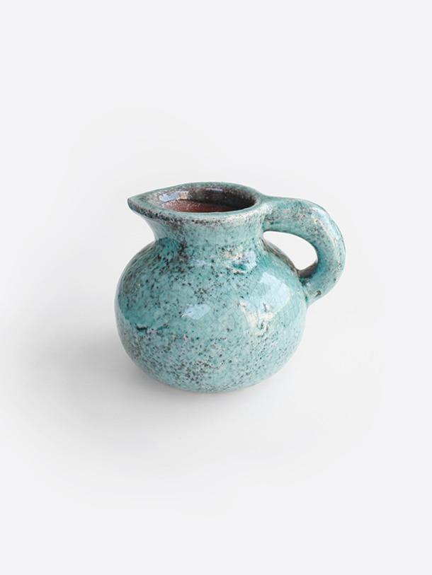 turquoise pitcher vase