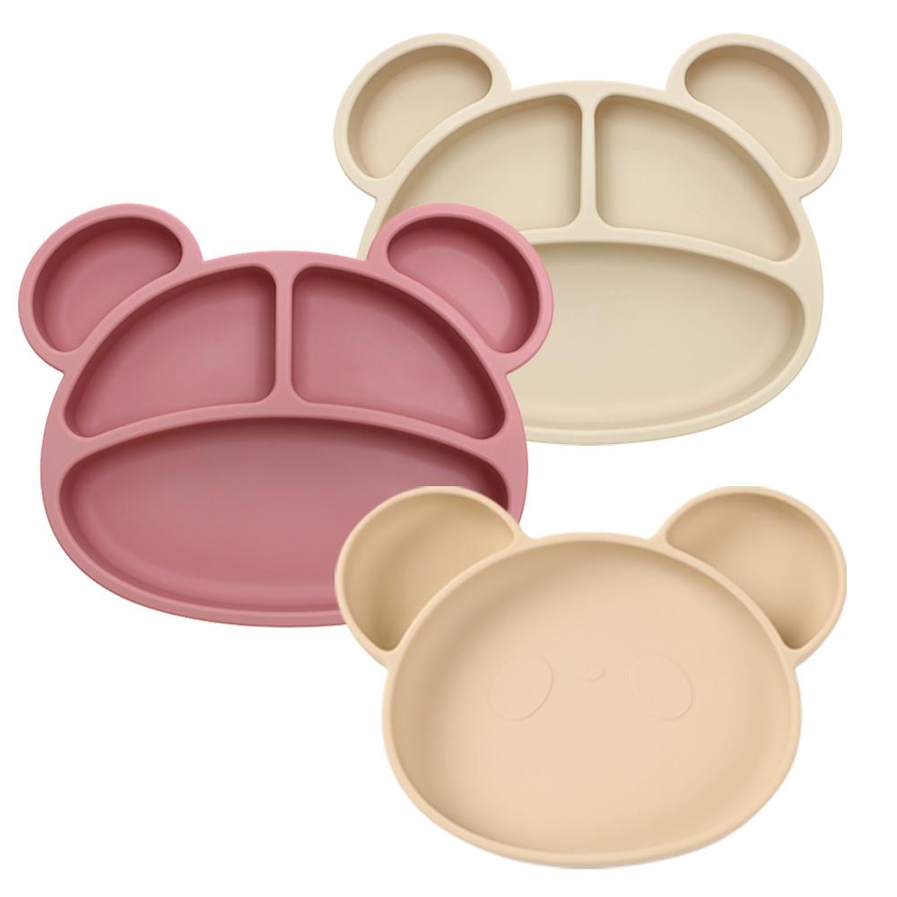 베어블리 토핑 이유식 판다 5구 3구 흡착식판 1+1