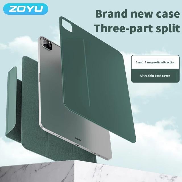 ZOYU Case for iPad Mini6 Pro 11 12 9 2020 2021 분리형 분리, iPad Air 용 45 세대 10.9 자기 분리형 커버