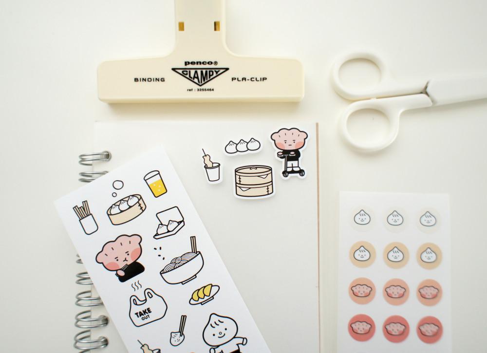 [세라비] 만두소년과 친구들 씰스티커 8종