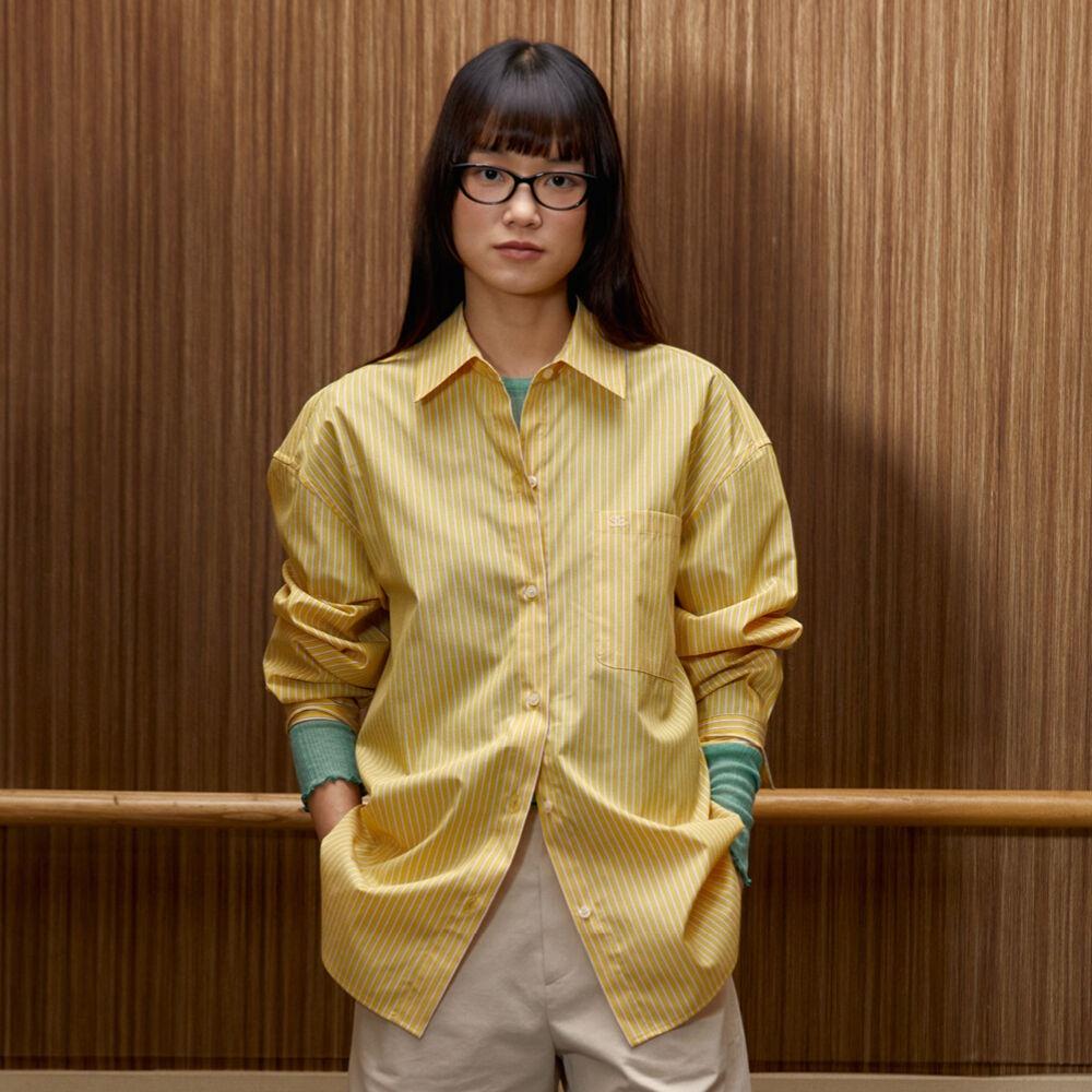 Emily Stripe Shirt (Yellow)