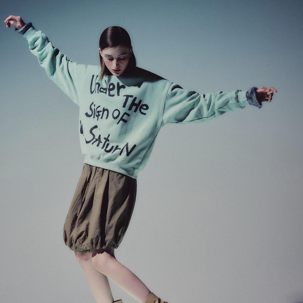 SATURN LETTERING SWEATSHIRT (MINT)