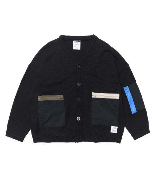 스티그마(STIGMA)  ZIPPER OVERSIZED CARDIGAN BLACK - 사이즈 & 후기 | 무신사