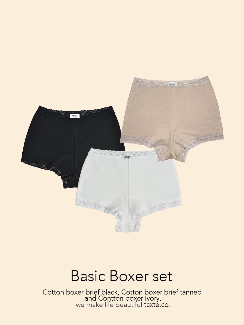 [set] Basic boxer set (3ea)