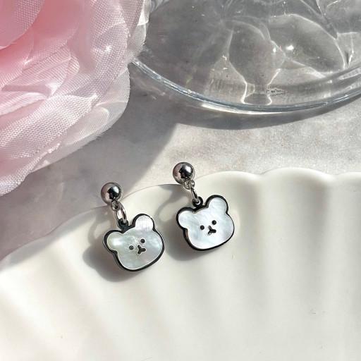 무배🐻All써지컬 구루미 자개 곰돌이 귀걸이 피어싱
