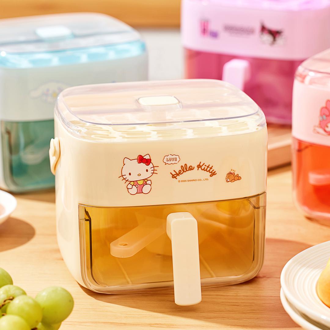 헬로키티 손잡이 바스켓 얼음틀 얼음통 얼음보관통 용기 아이스트레이