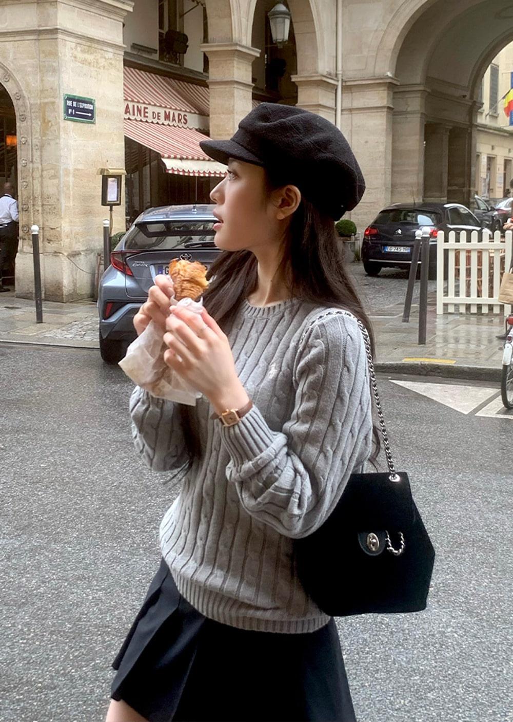 ANC CLASSIC MINI SHOULDER BAG_VELVET BLACK