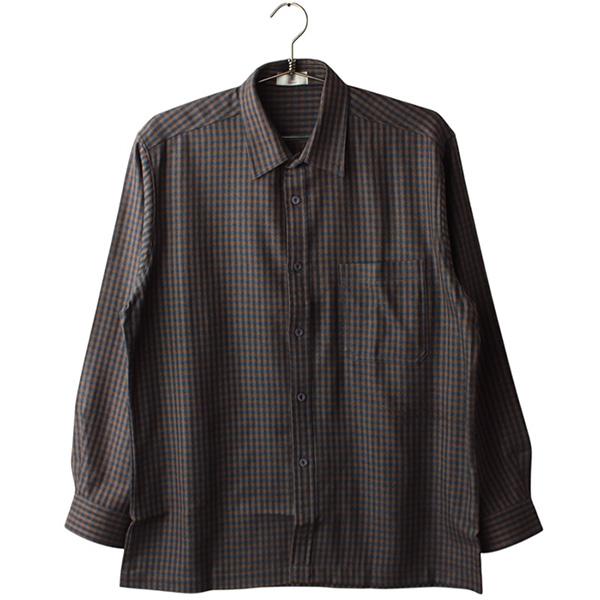 STARCUT100%울 빈티지체크셔츠 / Unisex L
