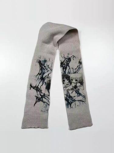 Anime-style Milk Tea-colored Scarf
