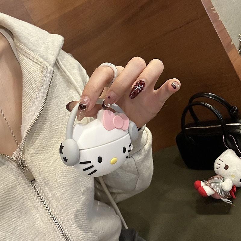 헤드셋 큐티 키티 에어팟 케이스