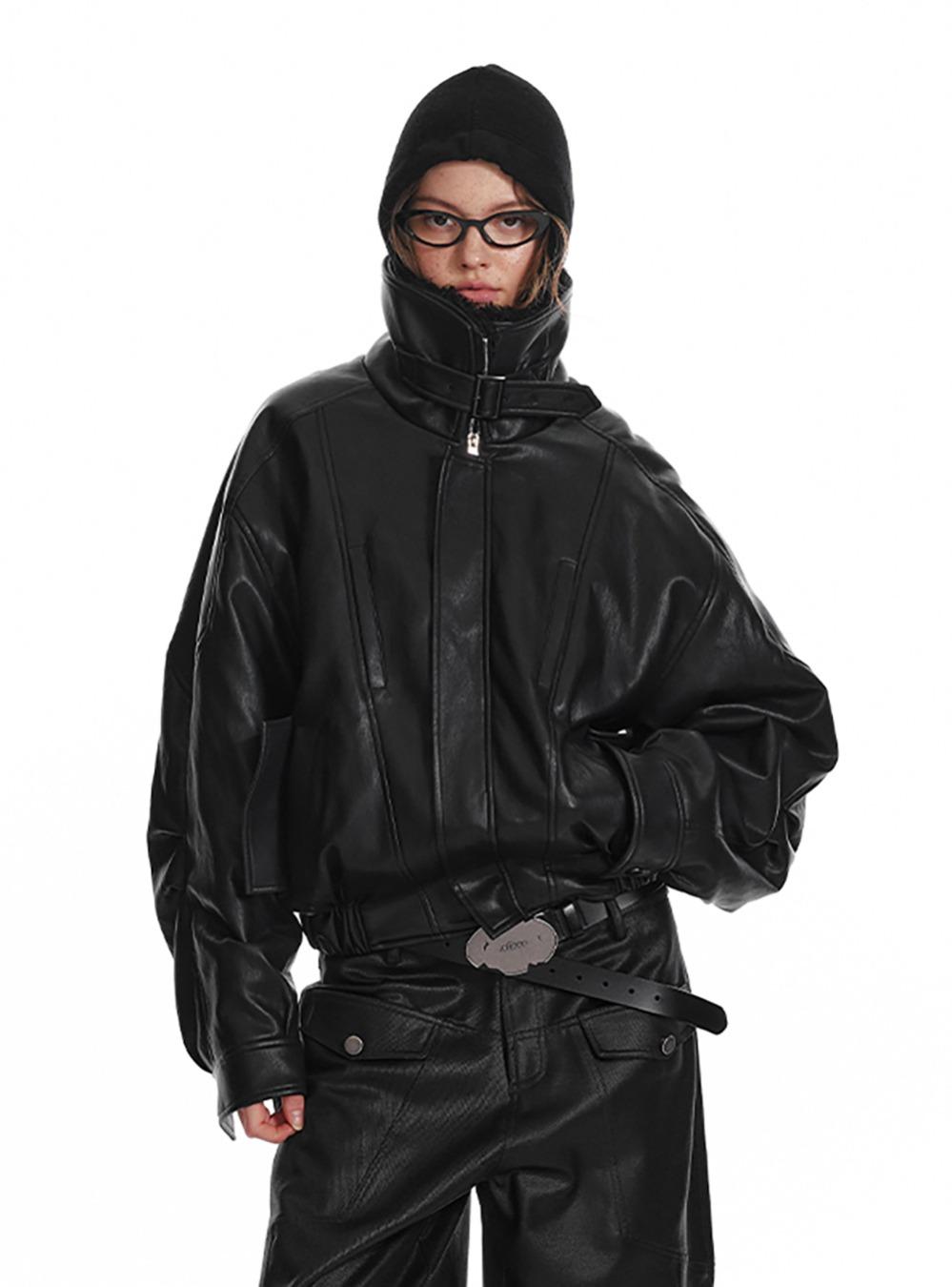 Fur Collar Pilot Leather Jacket