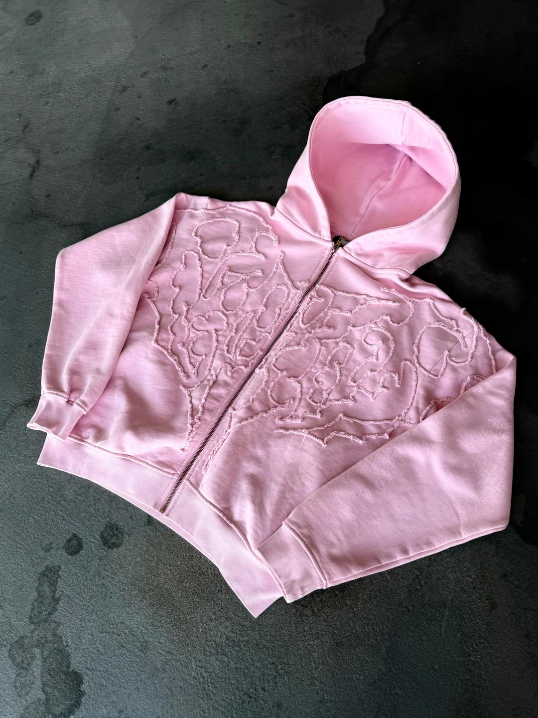 “Pholoh” Zip-Up (Light Pink)