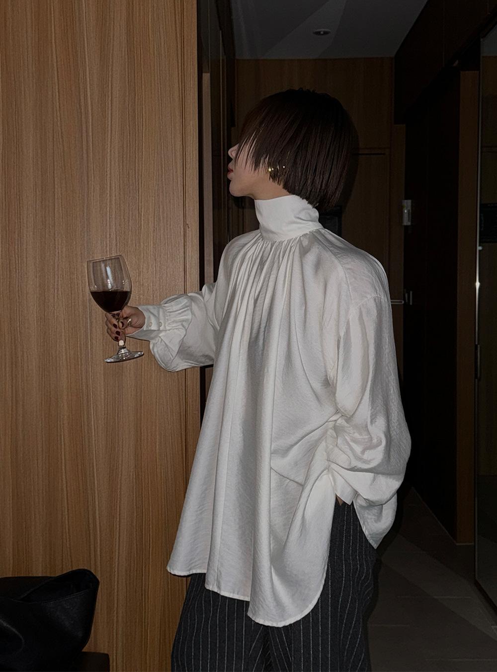 여리새틴블라우스-bl[2color]