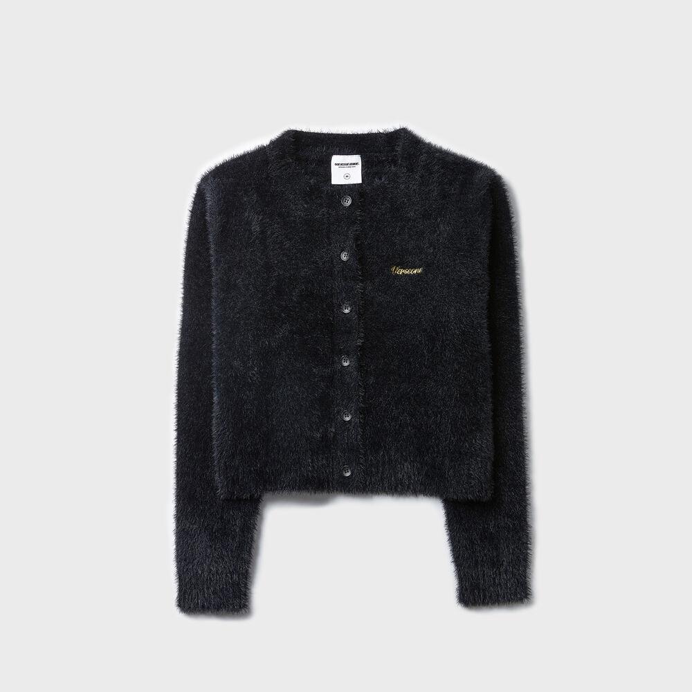 ROUND NECK CARDIGAN BLACK(FOR WOMEN)