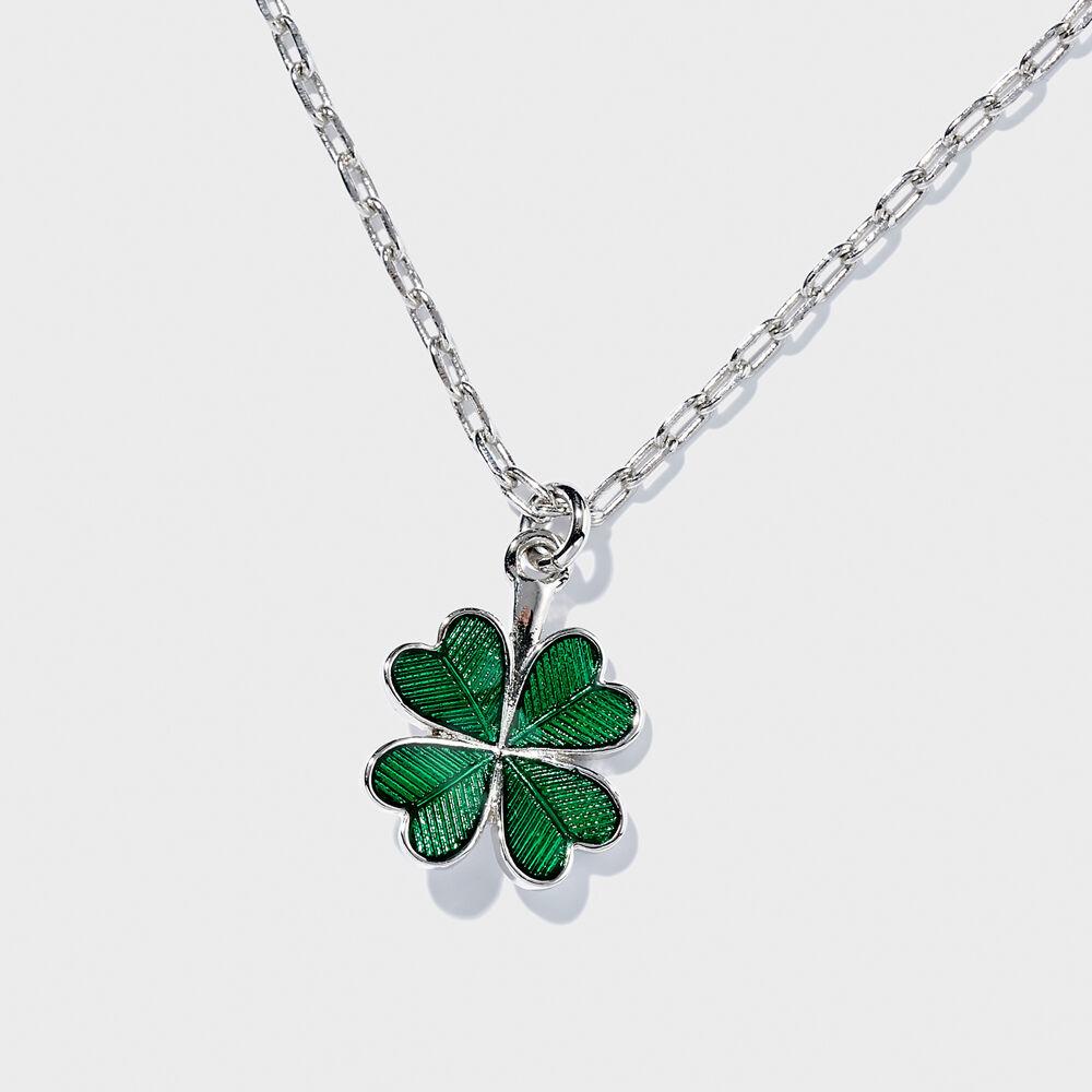 Clover necklace (silver)