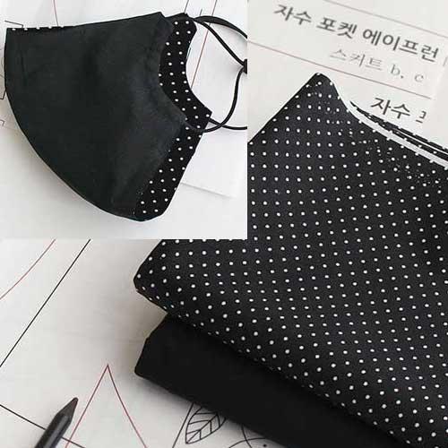 20수면평직-큐티도트(블랙2종)51005