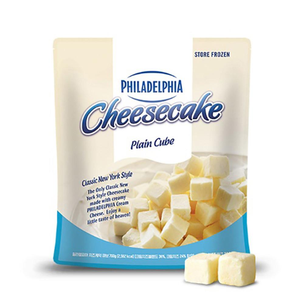 필라델피아 큐브 치즈케이크 700g 드라이아이스 필수구매