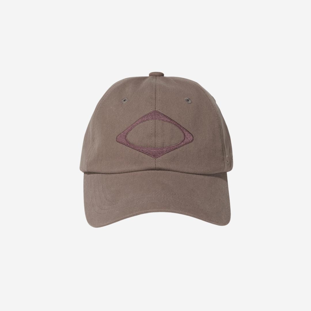 【MISCHIEF】RHOMBUS POCKET BALL CAP ★大人気★ 미스치프 Mischief Rhombus Ball Cap Pink Brown - 위시버킷