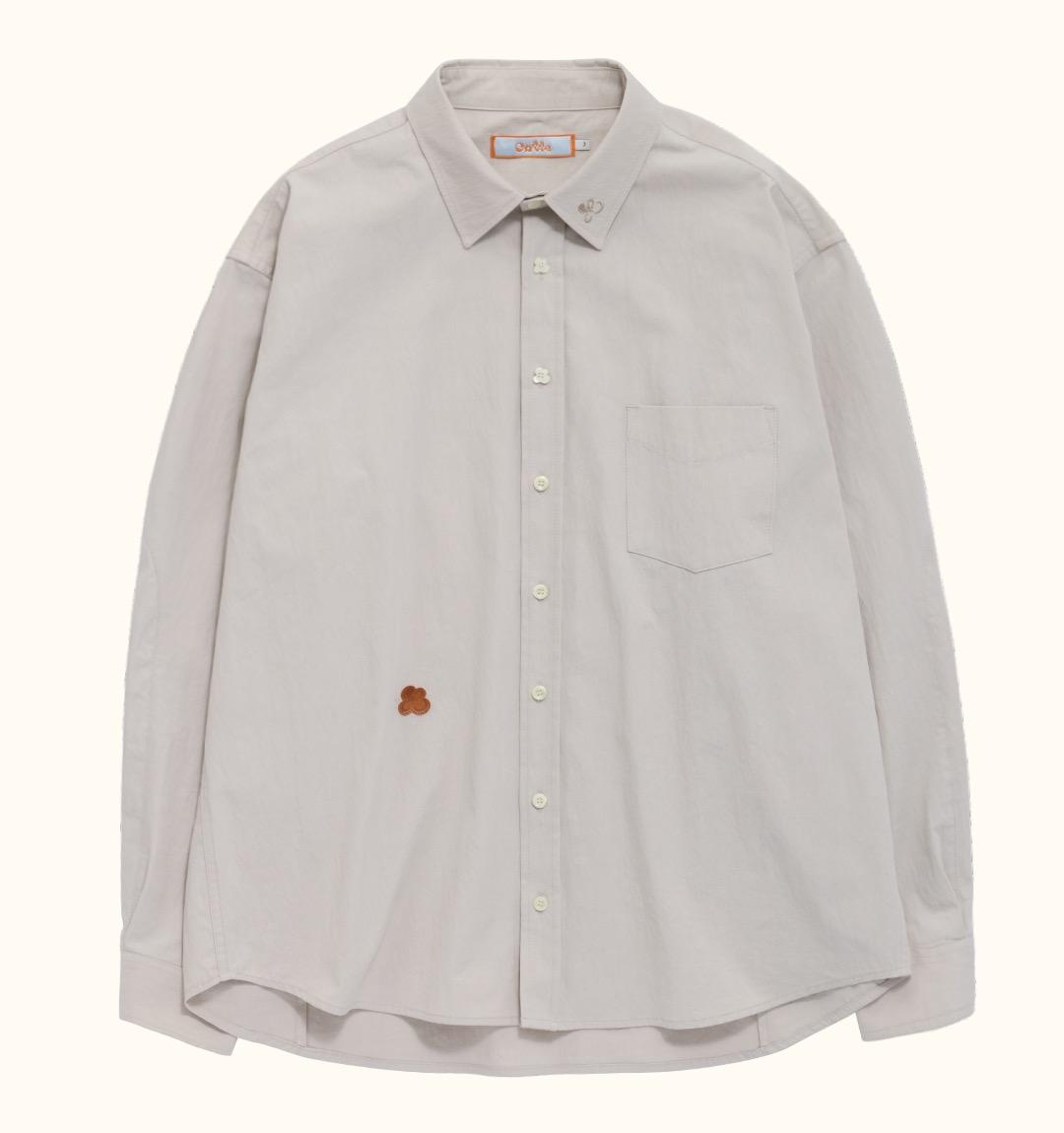 Flower Button Shirts(BEIGE)