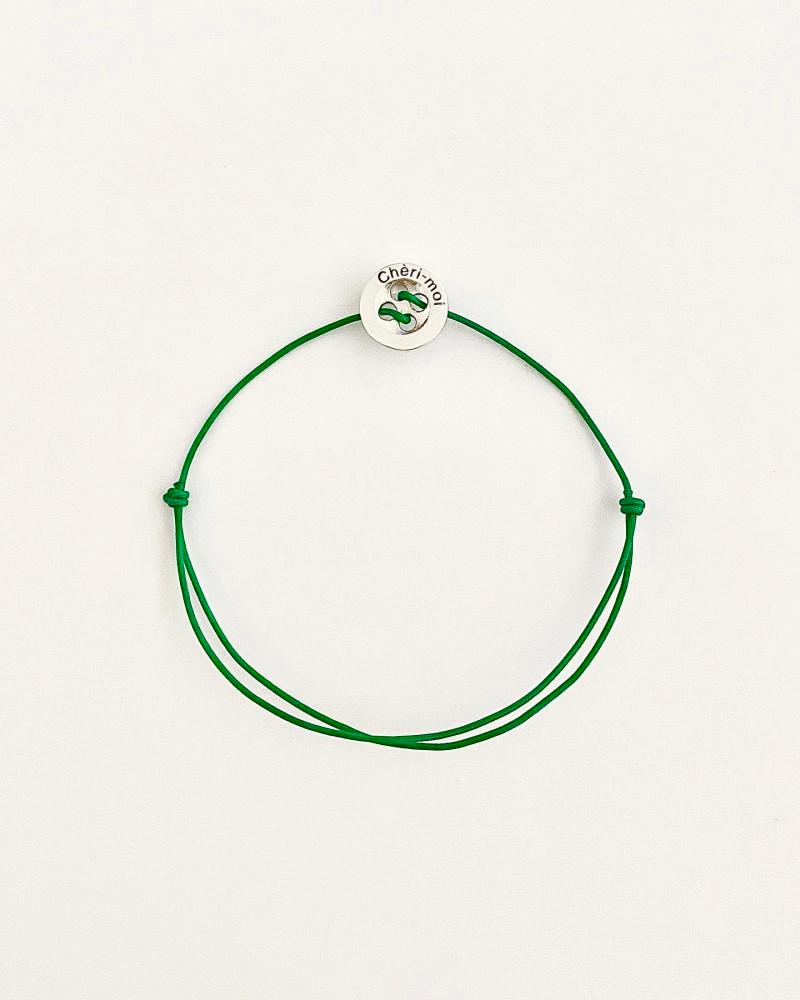 통쉐 쉐리-모아 단추 실버925 데일리 실 매듭 우정 커플 선물 팔찌