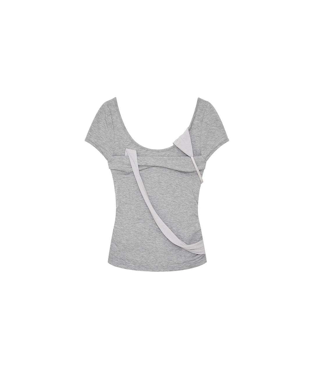 (4.1 Pre-Order) Peek-a-boo Top Gray