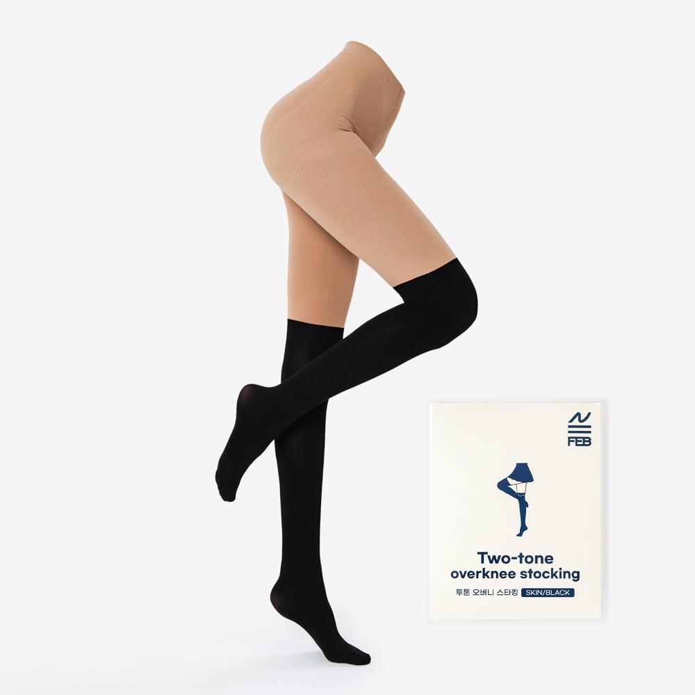 골프스타킹 투톤 압박 자외선차단 여성 스타킹