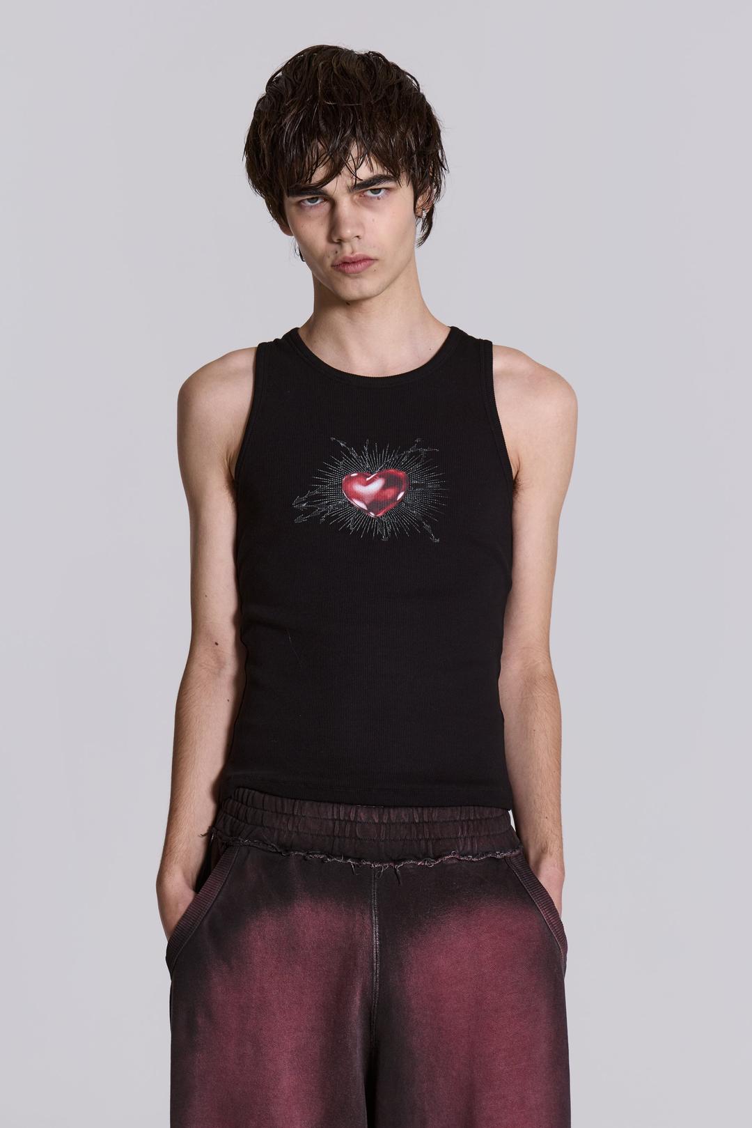 Barbed Heart Vest - XXS / Black