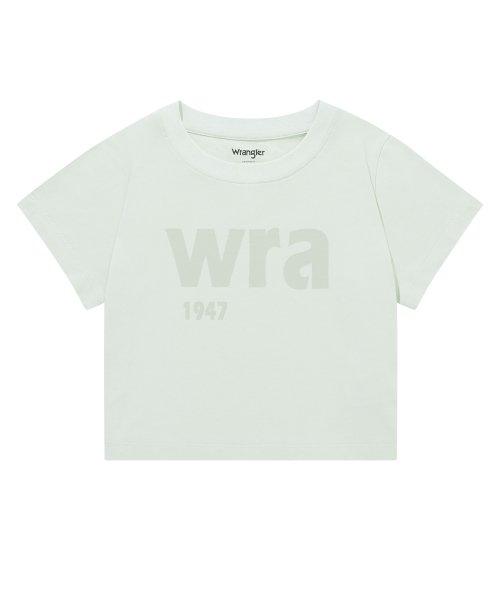 우먼즈 스탠다드 크롭 프런트-백 반팔티셔츠 민트