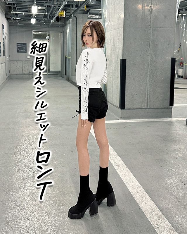 RadychanスリーブロンT ブラック | ファッション通販＆メディアMyColor ～マイカラー～