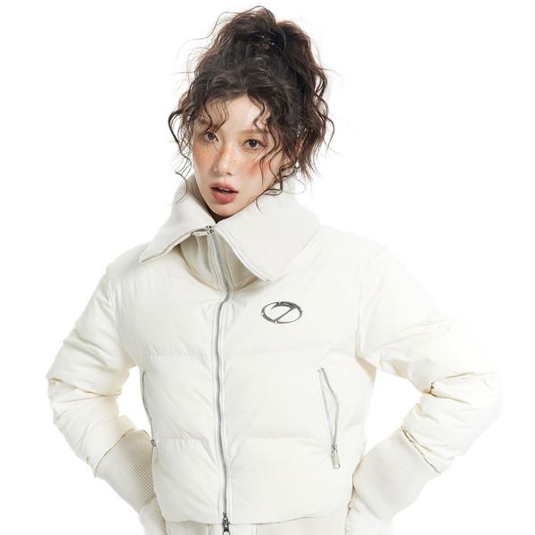 White Lapel Cotton Jacket