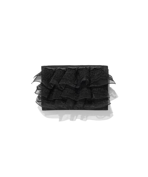 FRILL WALLET_BLACK(NG2FSUAB69A)