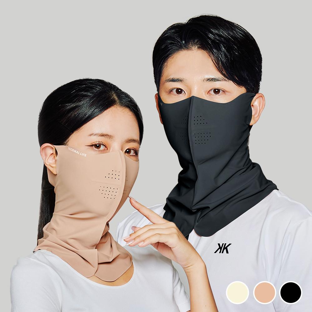 노멀라이프 자외선차단 스포츠 골프 마스크 UV 쿨링 햇빛가리개 베이직 스킨 귀걸이형