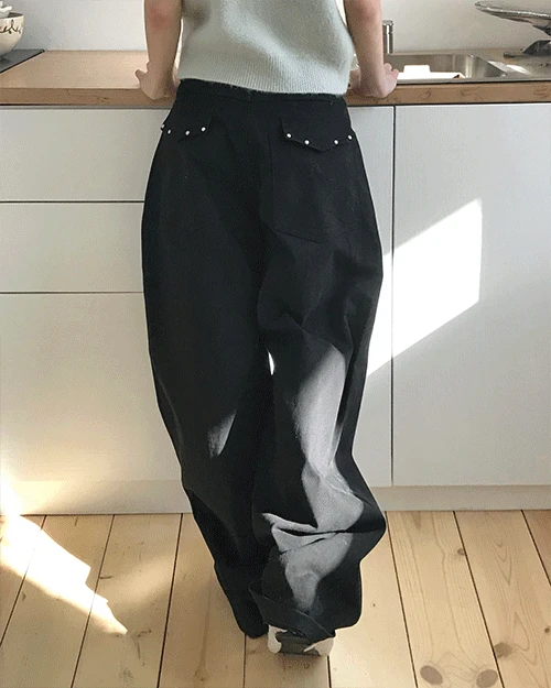 low love 코튼 맥시 와이드 PT