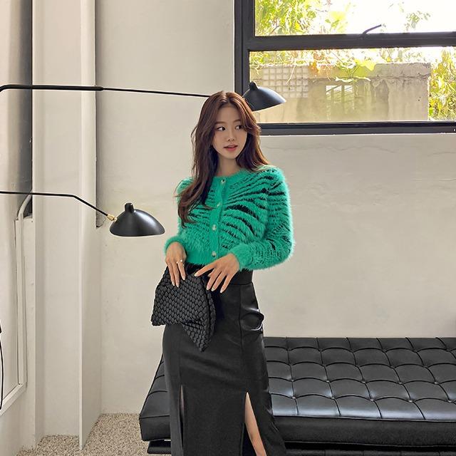 [당일발송]지브라 솔 가디건