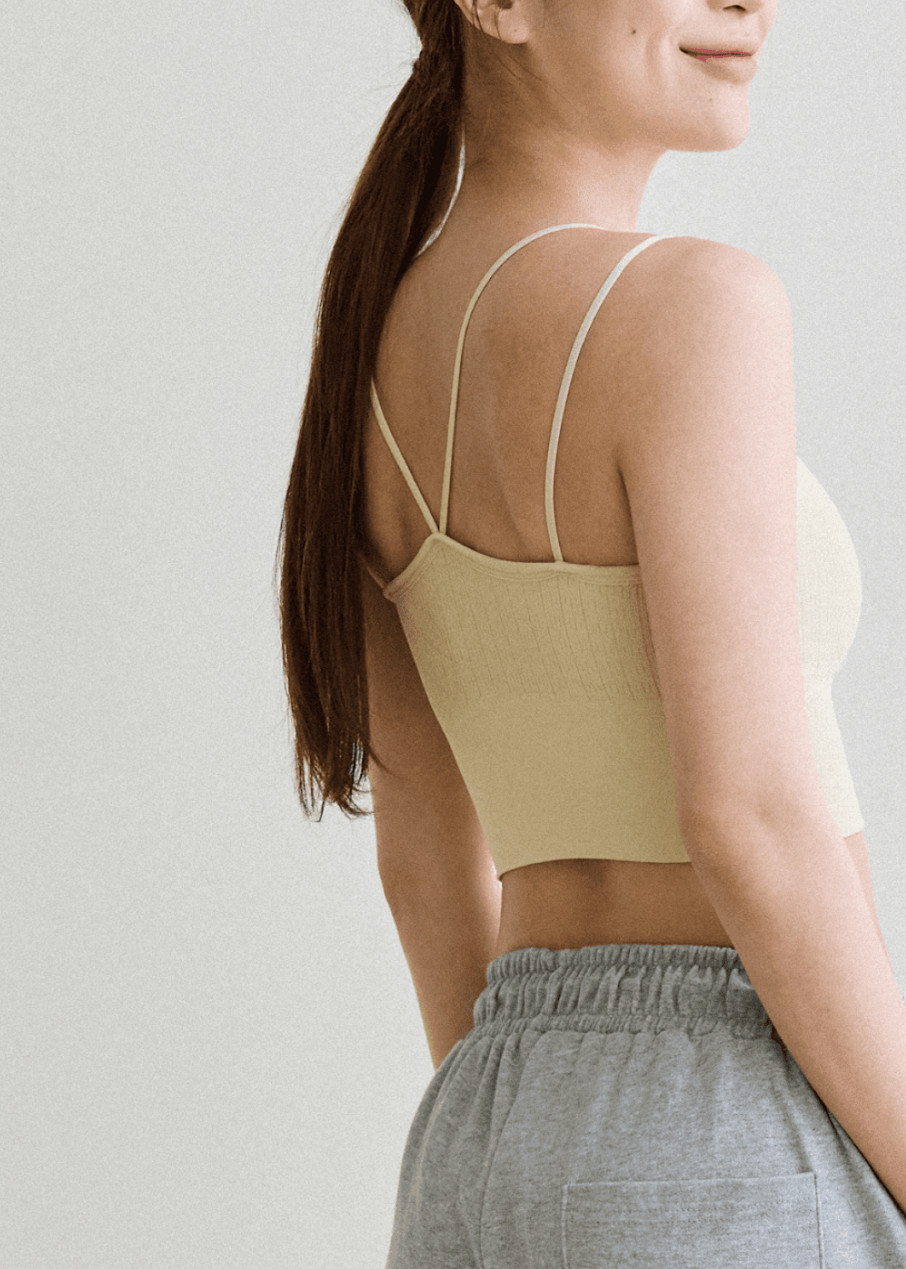 심리스 스프링 브라탑