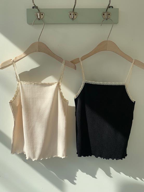 lace sleeveless (2color)