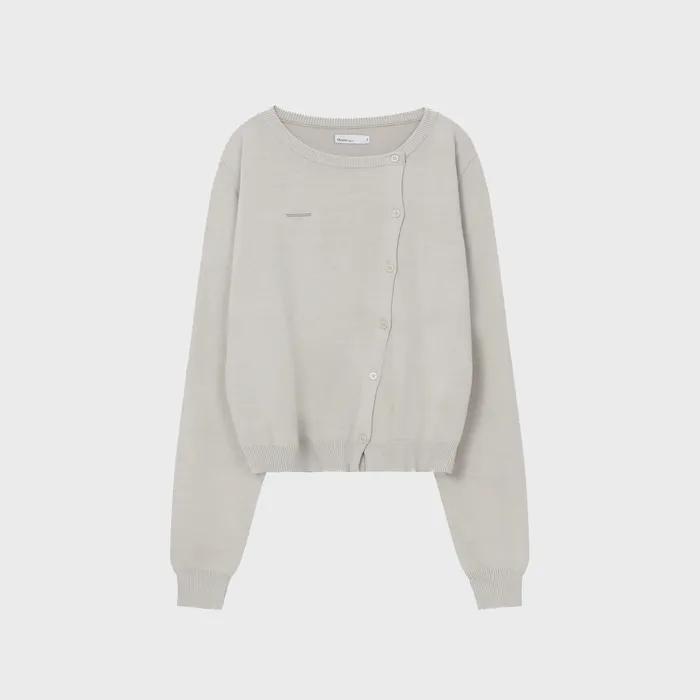 [29CM 단독]Unbalanced knit cardigan OATMEAL