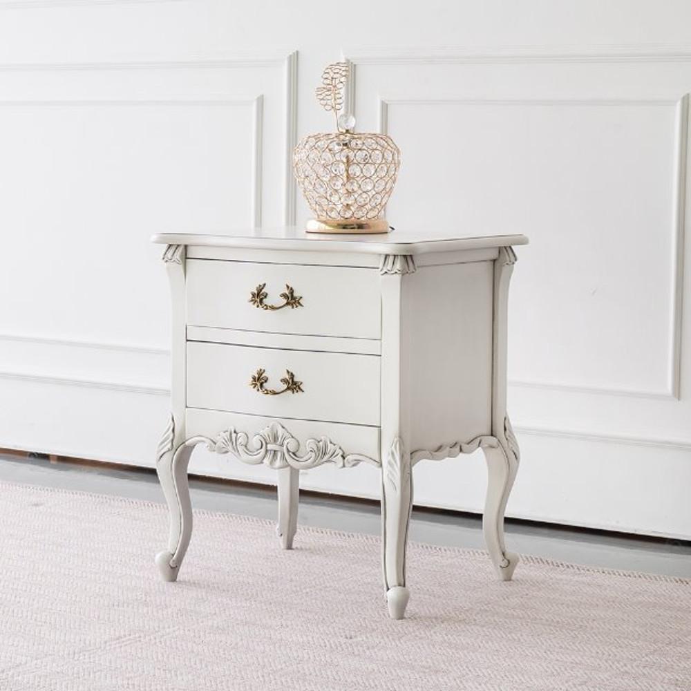 에메랄드 원목 엔틱 높은 협탁 테이블 침대 옆