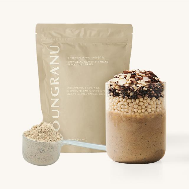 프로틴 핏 쉐이크 대용량 곡물흑임자맛 - 장영란 단백질 대용량