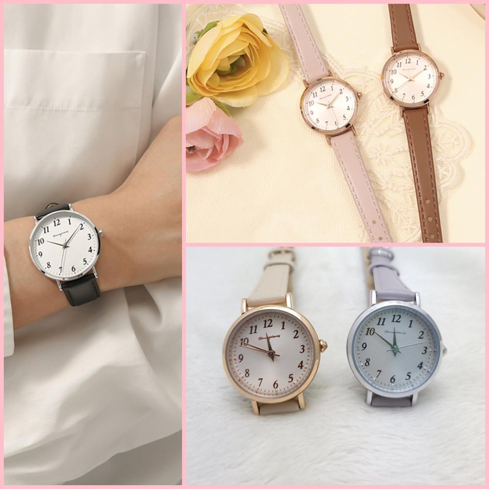 OST 숫자 시계 수능시계 풀아라빅 학생 시험 간호사 초침 데일리 가죽시계