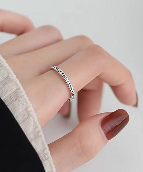 R0019 S925 실버 슬림 피쉬 사이즈 조절 반지