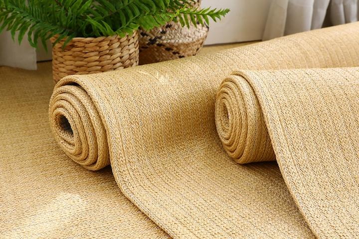 카프리 라탄룩 사각 러그 6size